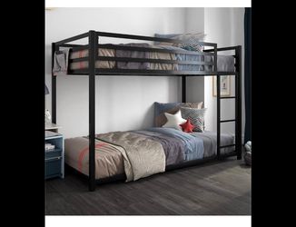 Twin bunk bed
