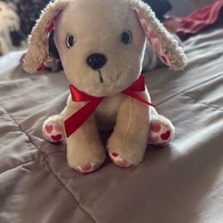 Dog plushy valentine