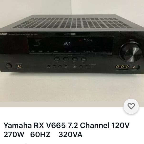 Yamaha Audio Receiver RX-V665