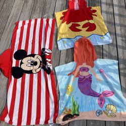 (3) Kids Towel/coverups