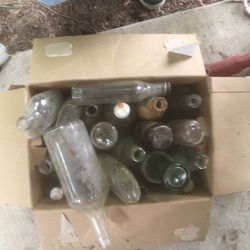Antique bottles whole box