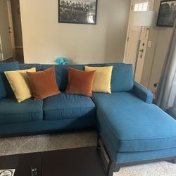 Blue Sectional Couch 