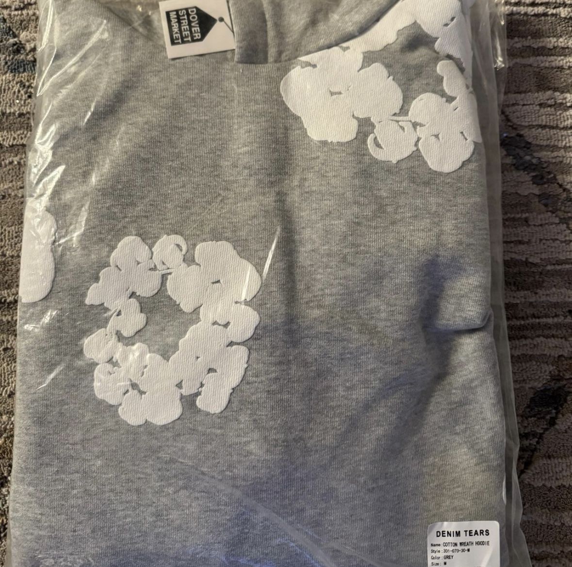 Grey Denim Tears Hoodie