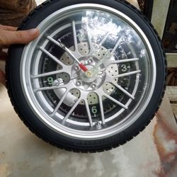 Sterling And Noble Rubber Wheel Clock