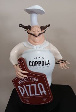 Francis Coppola Pizza Chef Statue 32" Tall