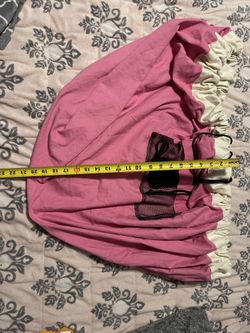 Pink canvas lay and go storage toy mat