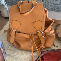 Leather Back Pack