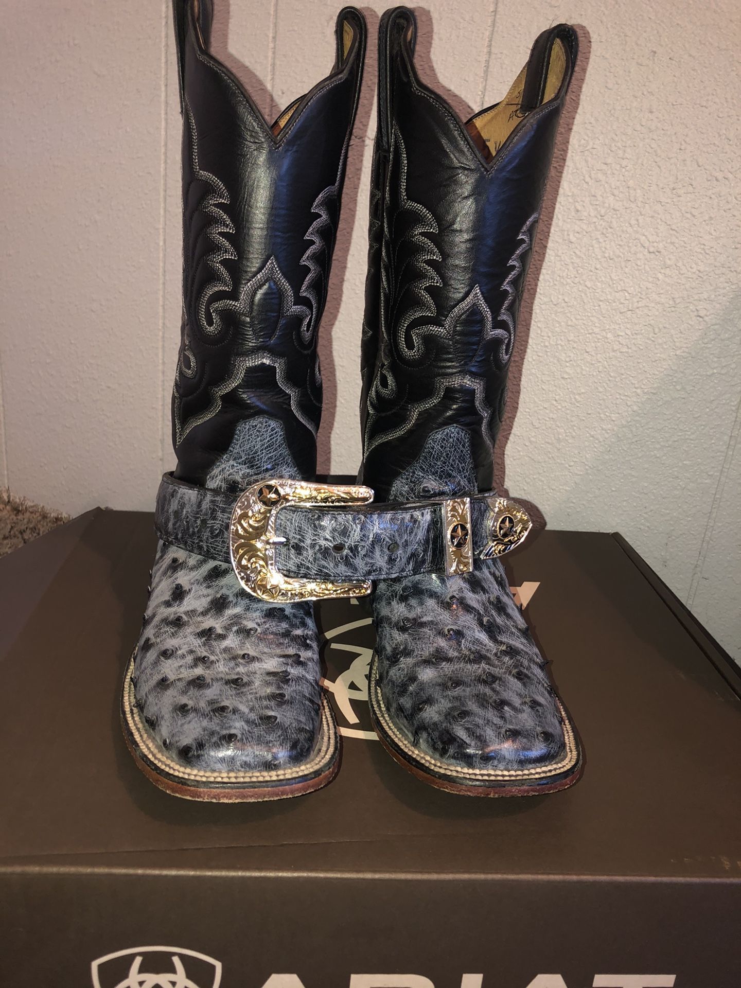 Ostrich boots