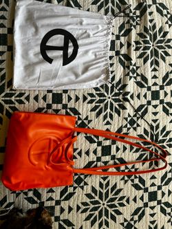 Orange Telfar Bag w/ Cover