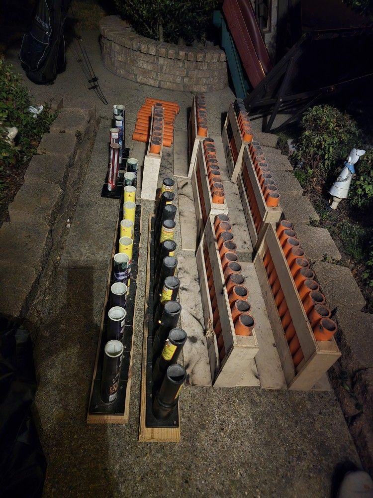 Tons Of Firework Holders Stands 