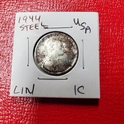 1944 STEEL CENT Antique Restrike Coin 