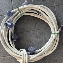2 50ft Extension Cord Multi Sockets