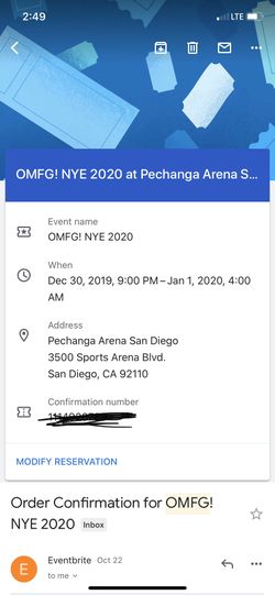 OMFGNYE 2020 ticket