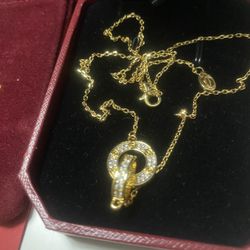 Necklace with box and bag 