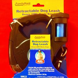 NEW Retractable Dog Leash With 20PC Waste Bags