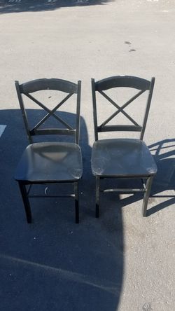 Pair of dining chairs