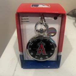  angels  base ball pocket watch new in box