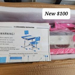 Desk And Chair Set Grows With Your Child New