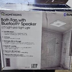 Bath Fan With Bluetooth Speaker
