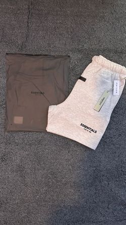 Essentials Light Oatmeal Small Shorts