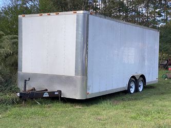 8x20 Duel axle Enclosed trailer for car hauling with a man door in the front