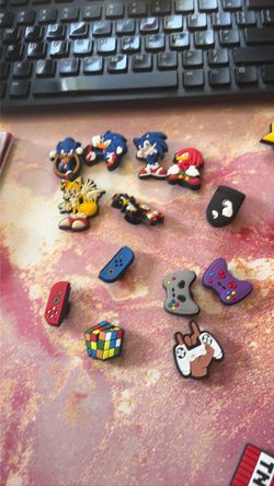 Sonic the Hedgehog & Gaming Croc Charms