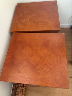 Wood nightstands
