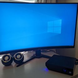 FS: Alienware Mini PC - 32" Curved Gaming Monitor 1440p, 512SSD