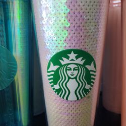 STARBUCKS 24oz Sequins Unicorn 2020 Pink Cold Cup Venti Tumbler New