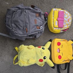 Pokémon Backpacks Lot Of 4