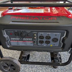 Predator 4000 max watt  generator