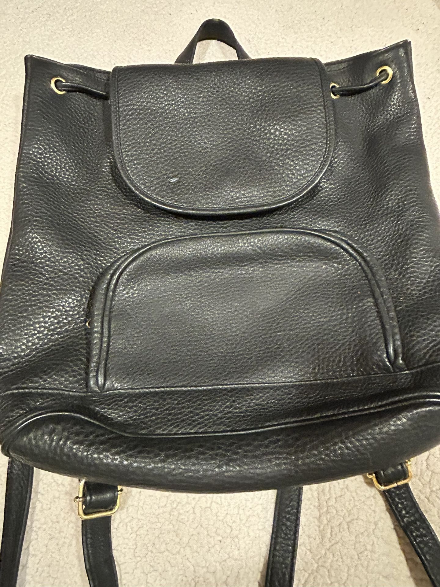 Leather Backpack Purse Made In Italy And Purchased In Italy-Italian Leather