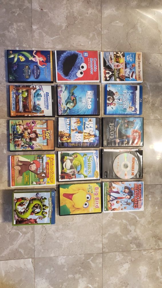 Kids movie DVDs
