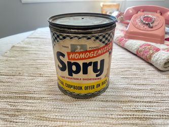 Vintage Spry Pure Vegetable Shorting