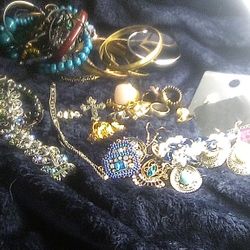 Misc Costume Jewelry And  Rings