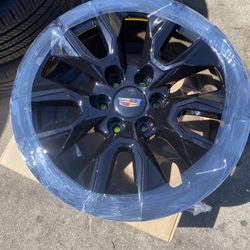 Set 20” GM Factory Wheels W New Powder Coats, Gloss Black, W emblem, You Like, 6x5.5 Bolt Pattern, Sell All 4 $999.00 Cash