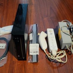 Nintendo Wii Black Mod-ded Video Game Console (Snes,nes, N64, Gameboy, Sega)