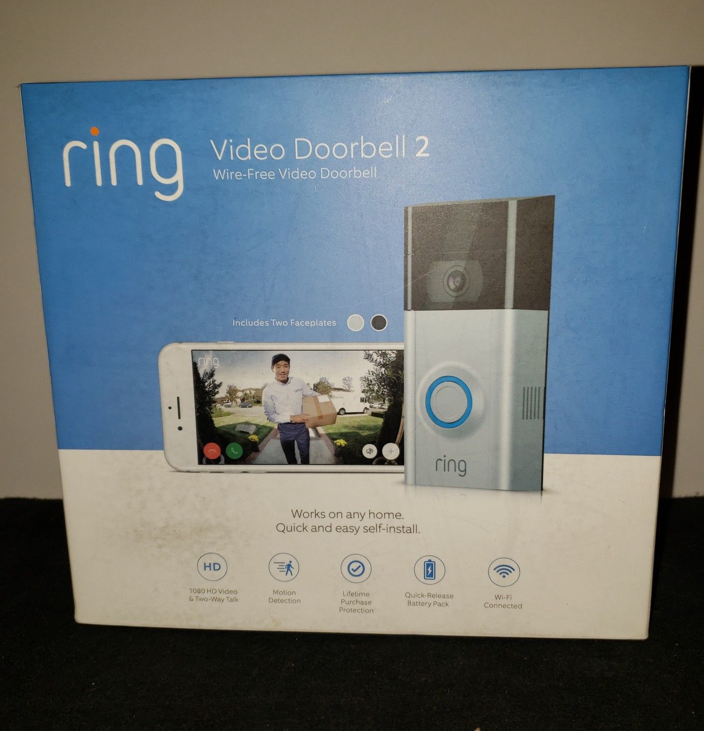 Ring Video Doorbell 2 with HD Video, Brand New in Sealed Box, Motion Activated Alerts, Easy Installation