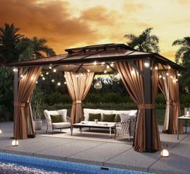12-ft-x-10-ft-Hardtop-Outdoor-Double-Roof-Gazebo-with-Netting-and-Curtains
