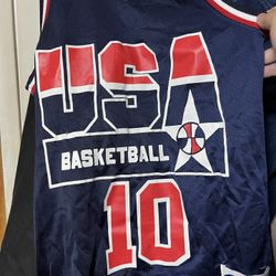 Vintage USA Basketball 10 Jersey Reggie Miller
