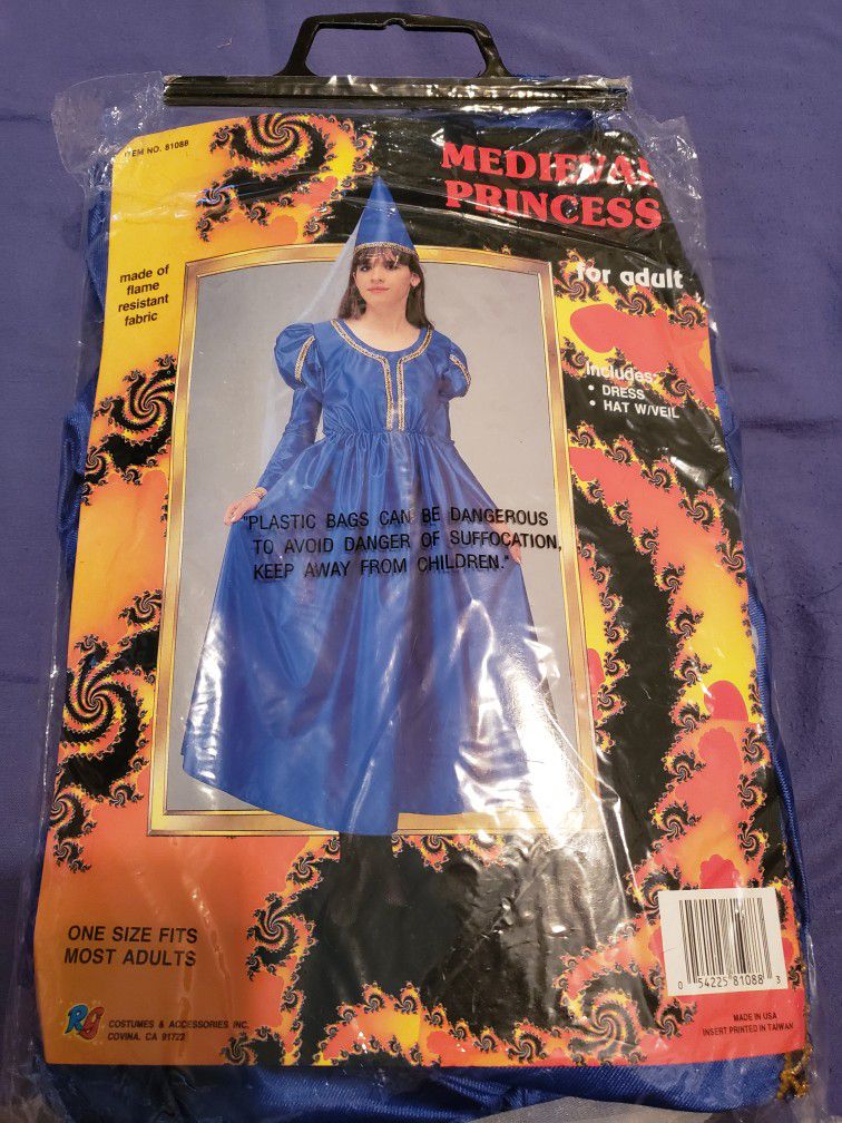 Medieval Princess Adult OS Halloween Costume Cosplay