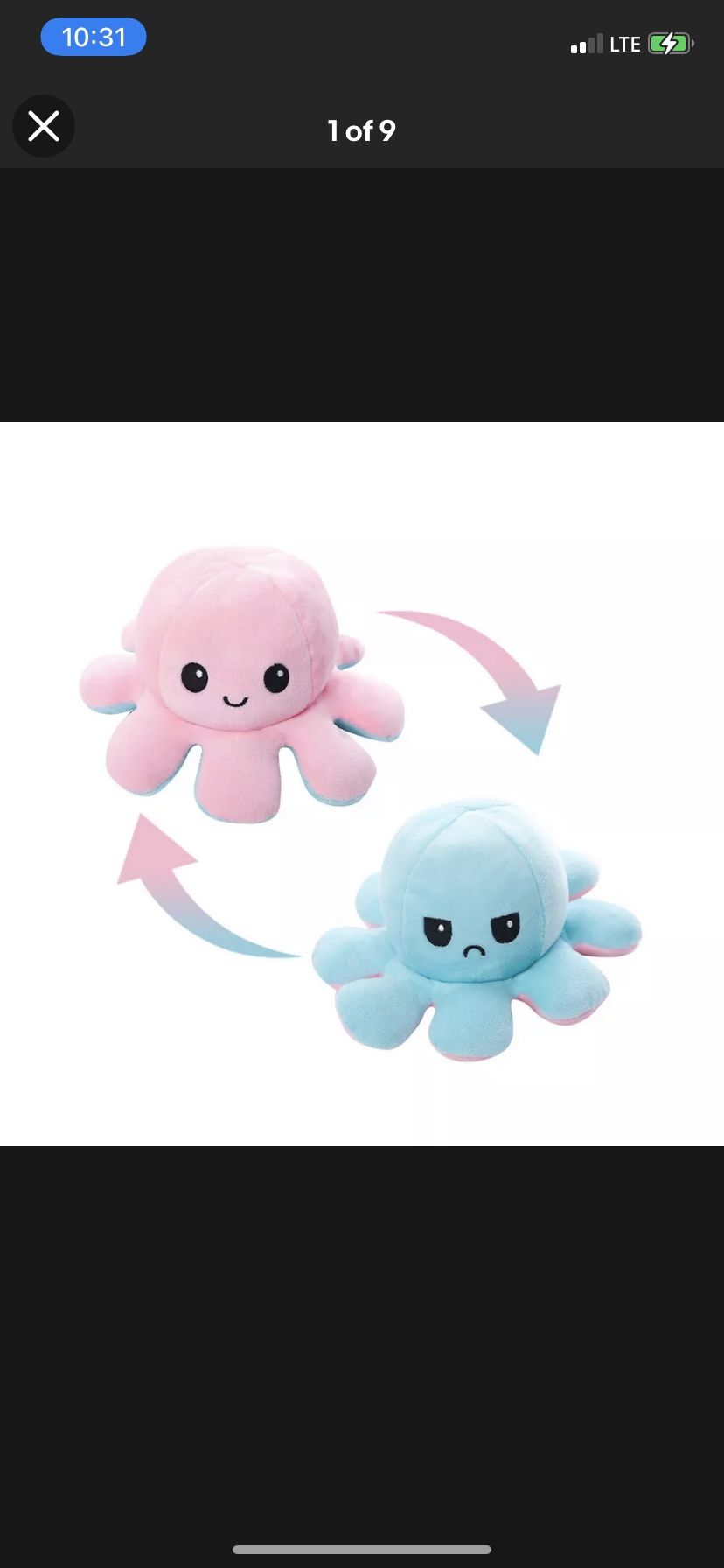 10 Reversible Plushies Wholesale Octopus Kids Toy