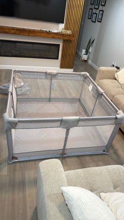 Large Baby Playpen with Mesh Sides