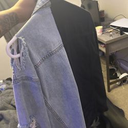 2 tone denim jacket