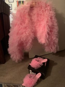 Beautiful Barbie Pink Mule and Bolero Jacket