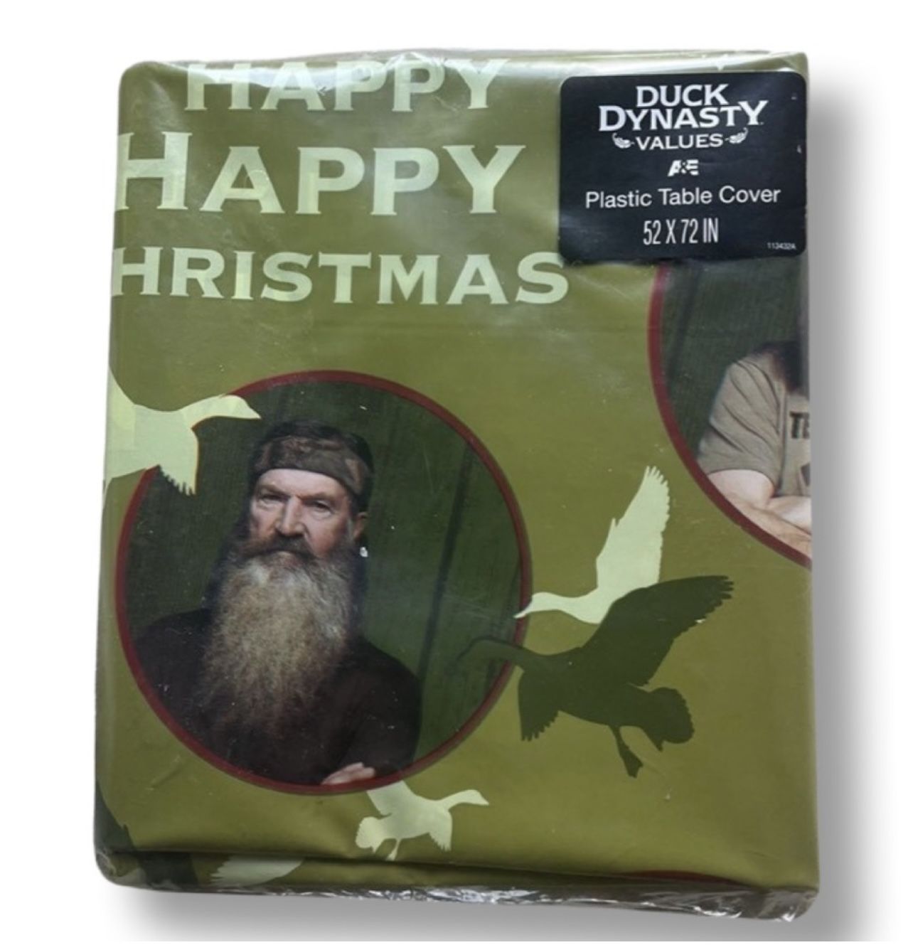NEW Duck Dynasty Plastic Christmas Table Cloth