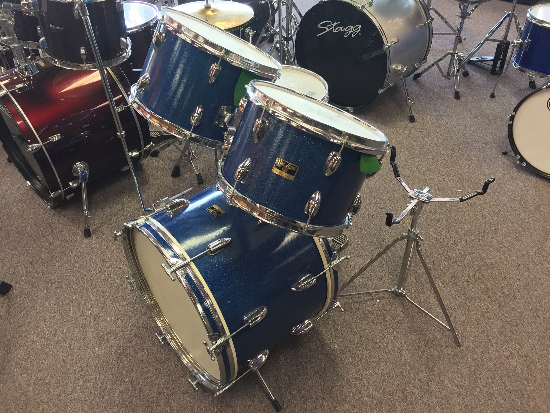 Zim-Gar Four Piece Drum Kit