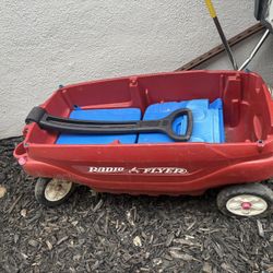 Radio Flyer plastic 2 seat wagon