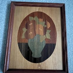 Figi Graphics framed flowers in a vase wall decor