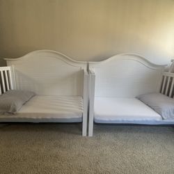 Toddler Cribs (2) Includes Beds, Frames, Attachments 